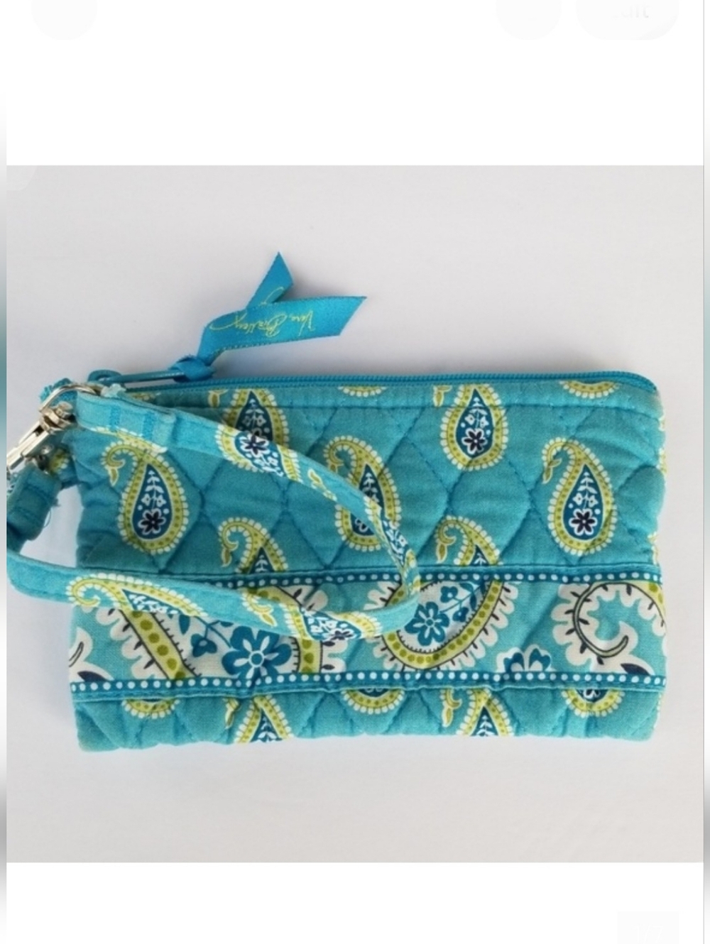 Vera Bradley Bermuda Blue Wristlet